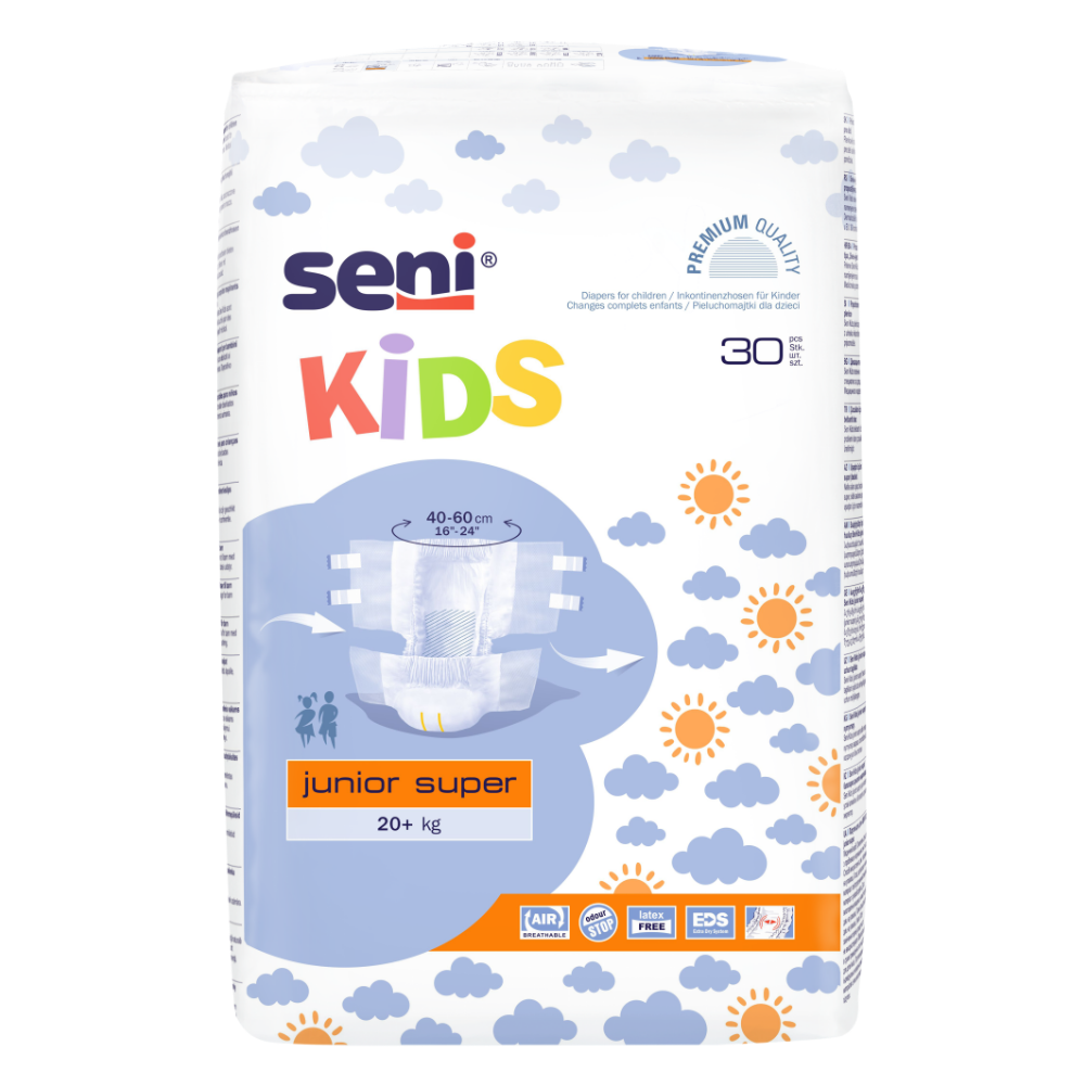 Scutece incontinenta +20 kg Junior Plus, 30 bucati, Seni Kids