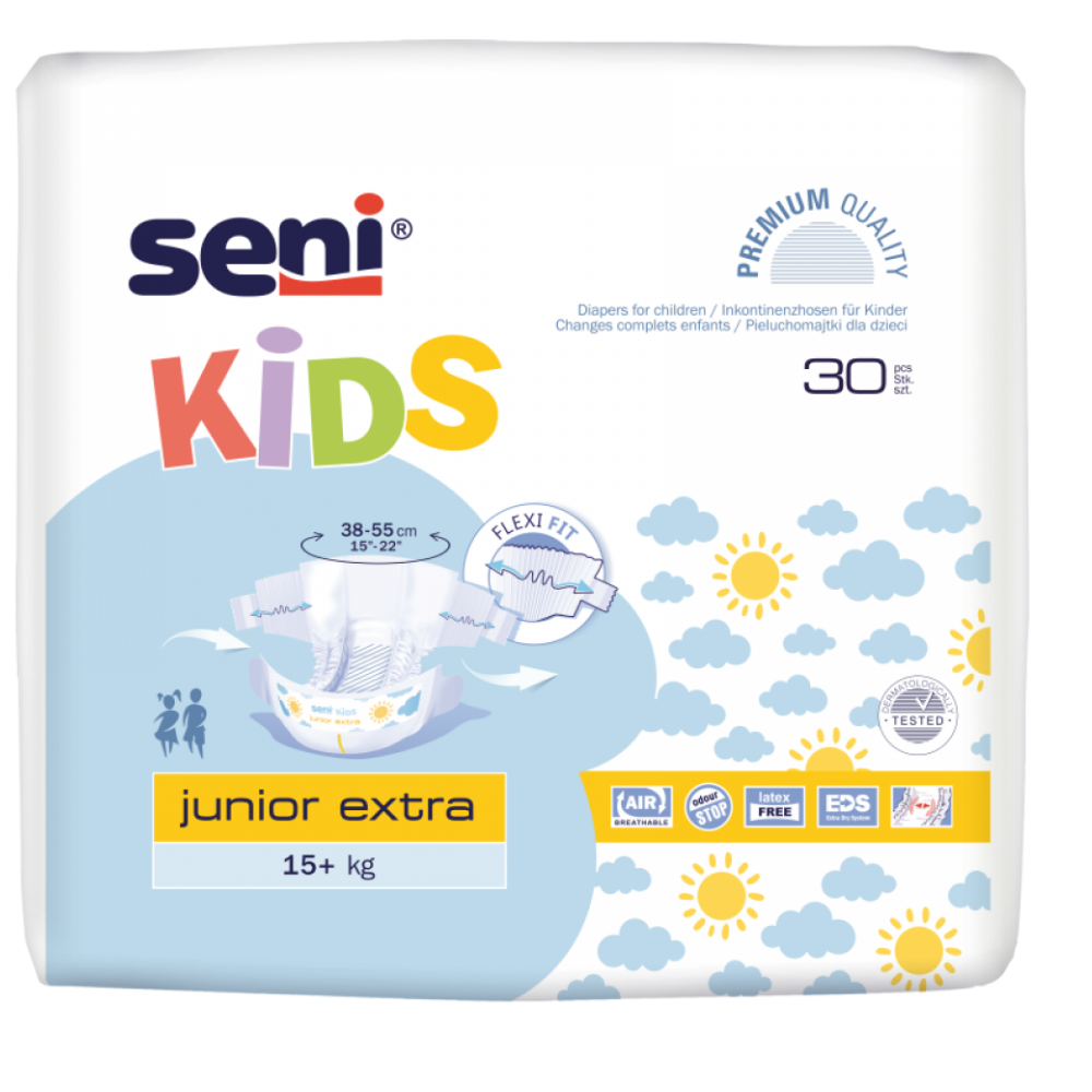 Scutece Incontinenta +15 kg Junior Extra, 30 bucati, Seni