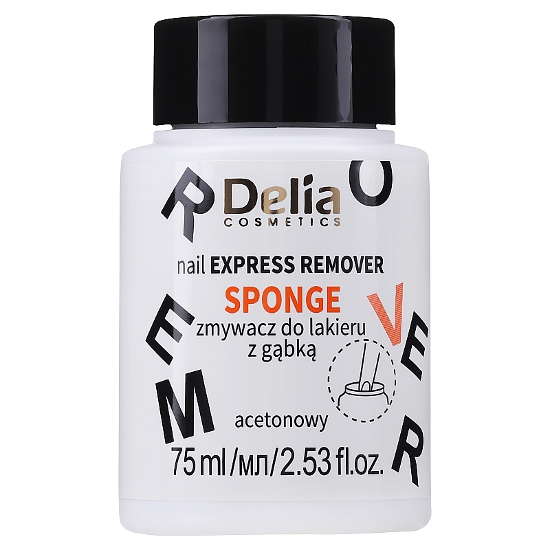 Dizolvant cu acetona si burete, 75 ml, Delia