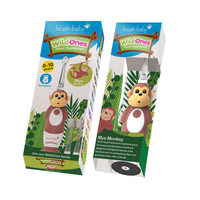 Periuta de dinti electrica reincarcabila Wild Ones, Maimutica, 0-10 ani, Brush Baby