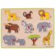 Puzzle din lemn Safari, +3 ani, 9 piese, Big Jigs 490879