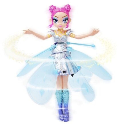 Figurina Zana zburatoare, Crystal Flyers, Blue, +6 ani, Hatchimals Pixies 490928