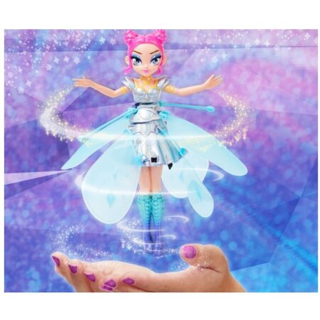 Figurina Zana zburatoare, Crystal Flyers, Blue, +6 ani, Hatchimals Pixies 490931