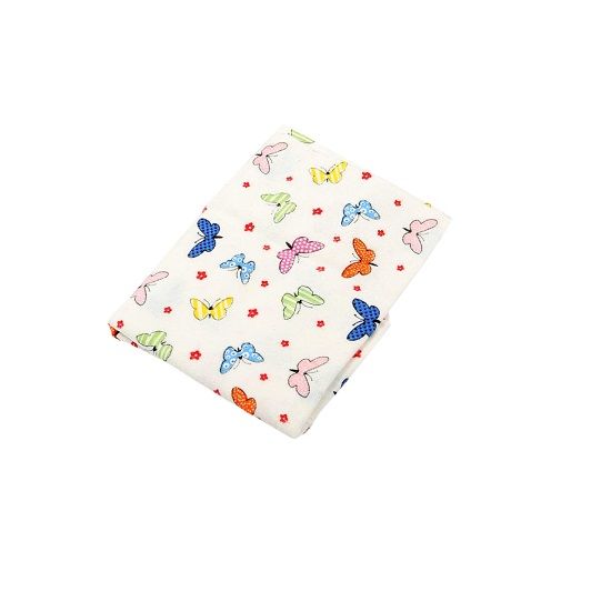 Cearceaf cu elastic Fluturasi, 90x50 cm, Baltic Bebe