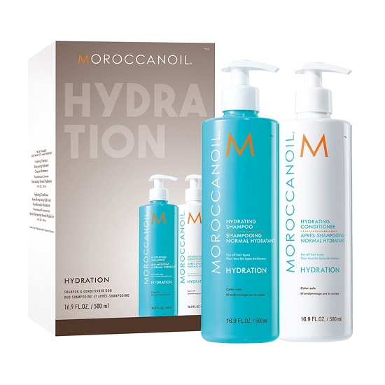 Pachet Duo Hydration Sampon + Balsam de par, 500 ml + 500 ml, Moroccanoil