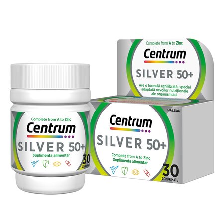 Centrum Silver 50+ Complet A-Z, 30 comprimate, GsK 759672