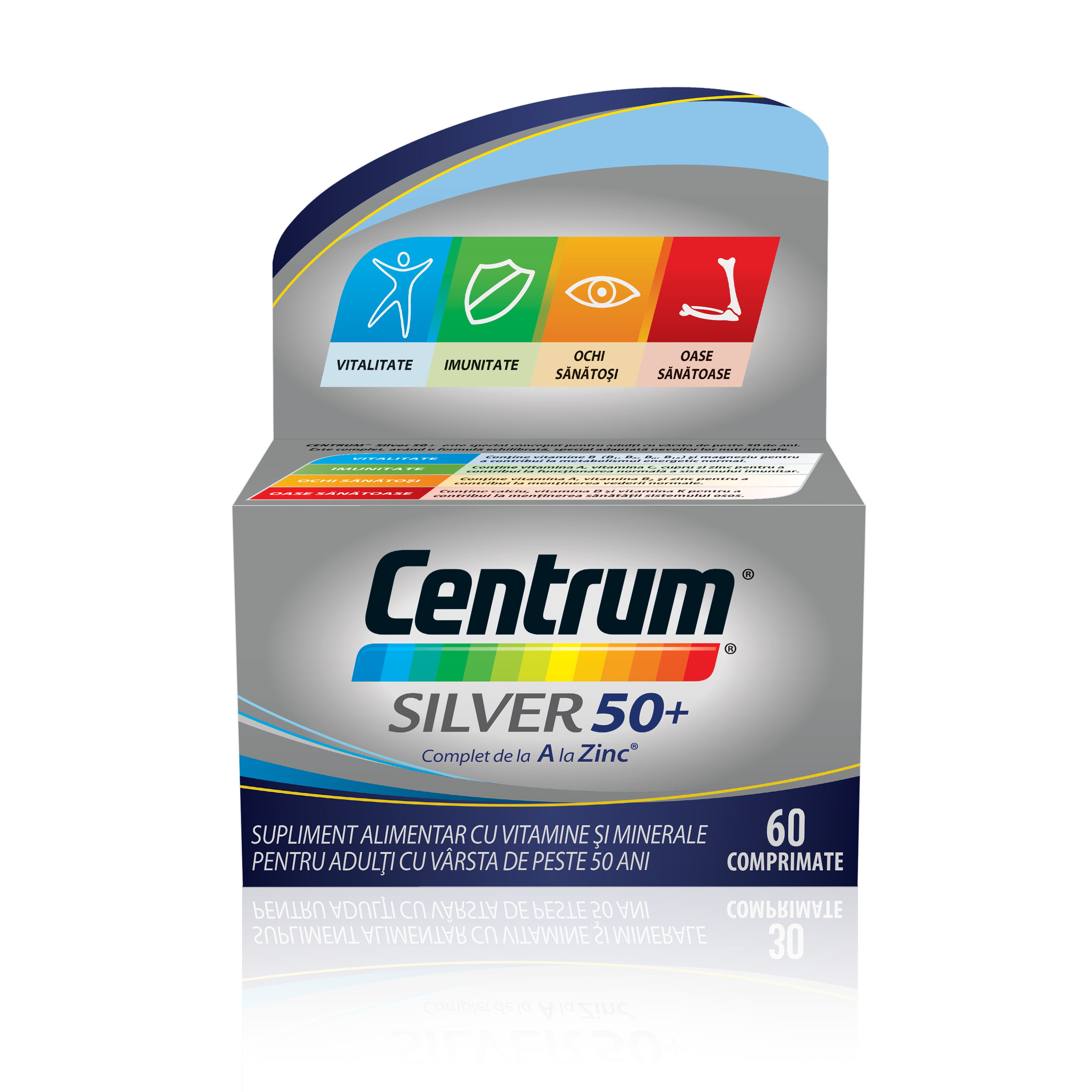 Centrum Silver 50+ Complet A-Z, 60 comprimate, GsK