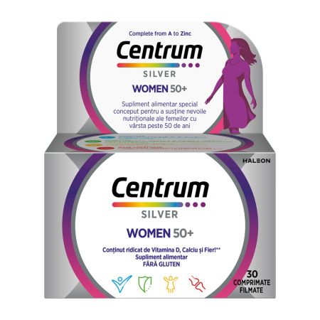 Centrum pentru Femei 50+, 30 comprimate, GsK