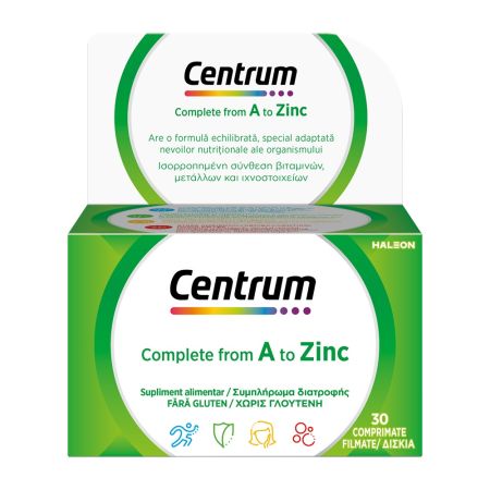 Centrum Complet de la A la Zinc, 30 comprimate, GsK