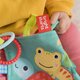 Jucarie mini paturica cu animalute vesele, +0 luni, Bright Starts 491232