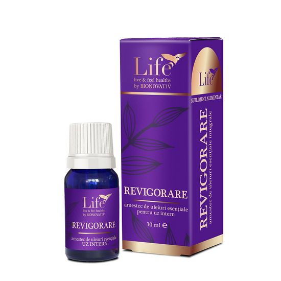 Revigorare, amestec de uleiuri esentiale, 10 ml, Bionovativ 