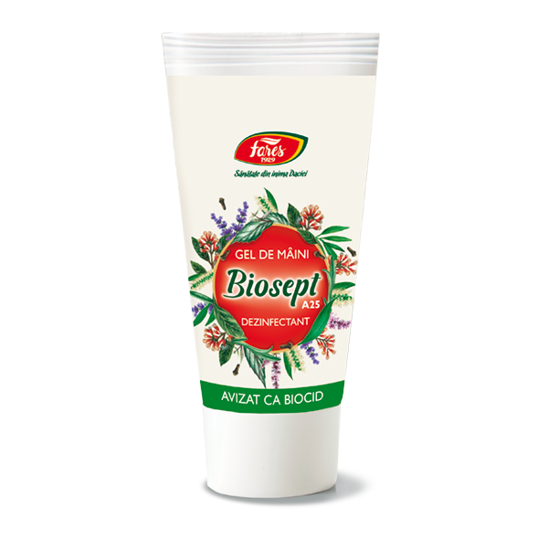 Biosept gel de maini, A25, 50 ml, Fares