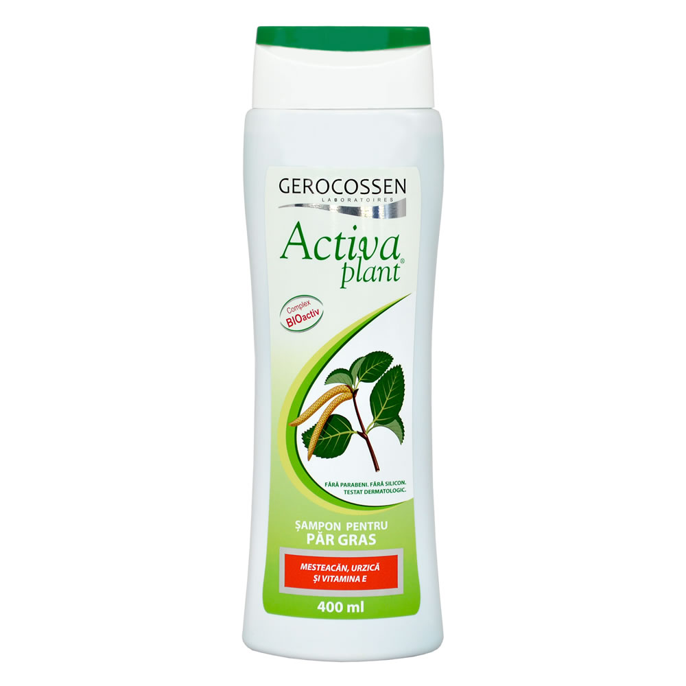 Sampon pentru par gras Activa Plant, 400 ml, Gerocossen