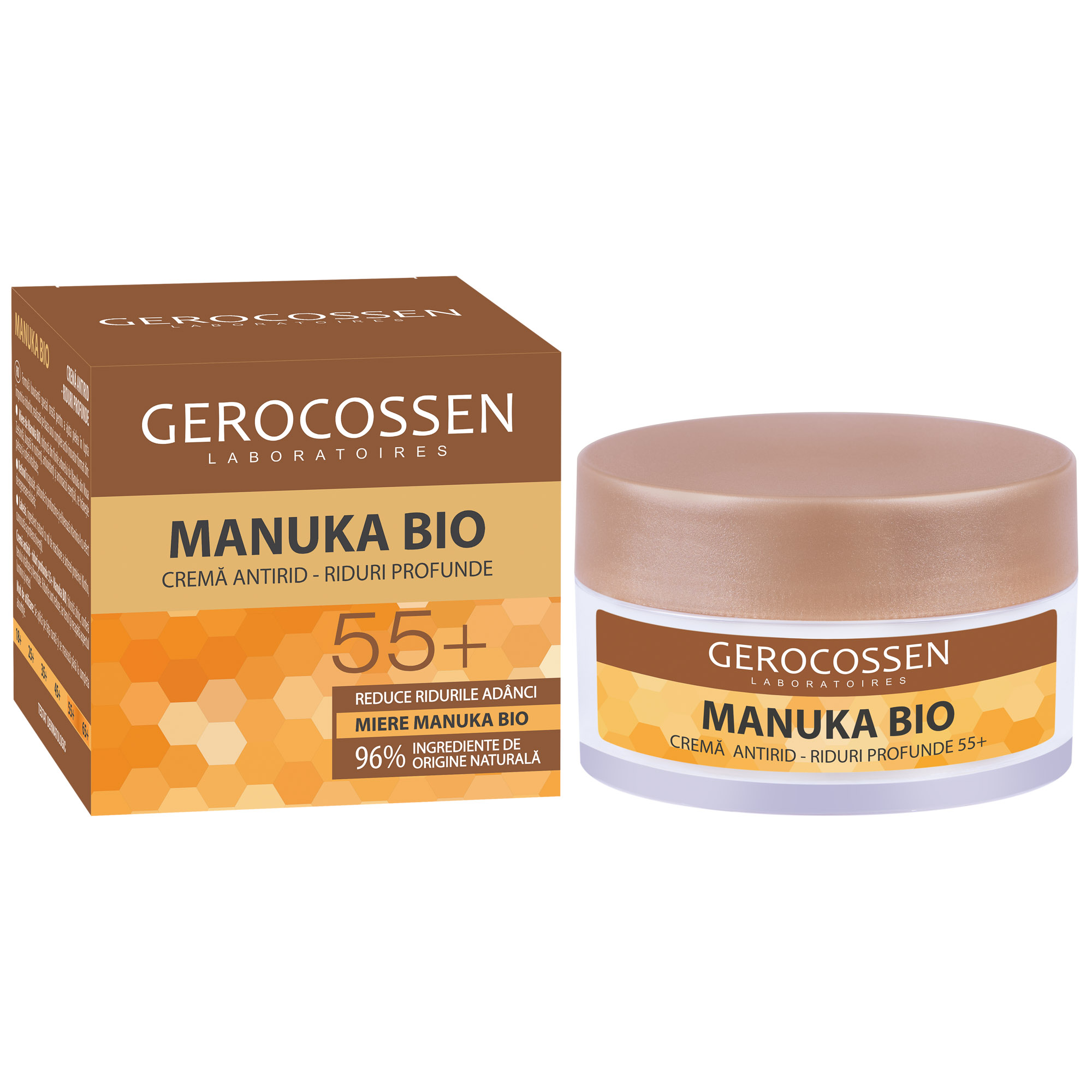 Crema antirid  55+ Manuka Bio, 50 ml, Gerocossen