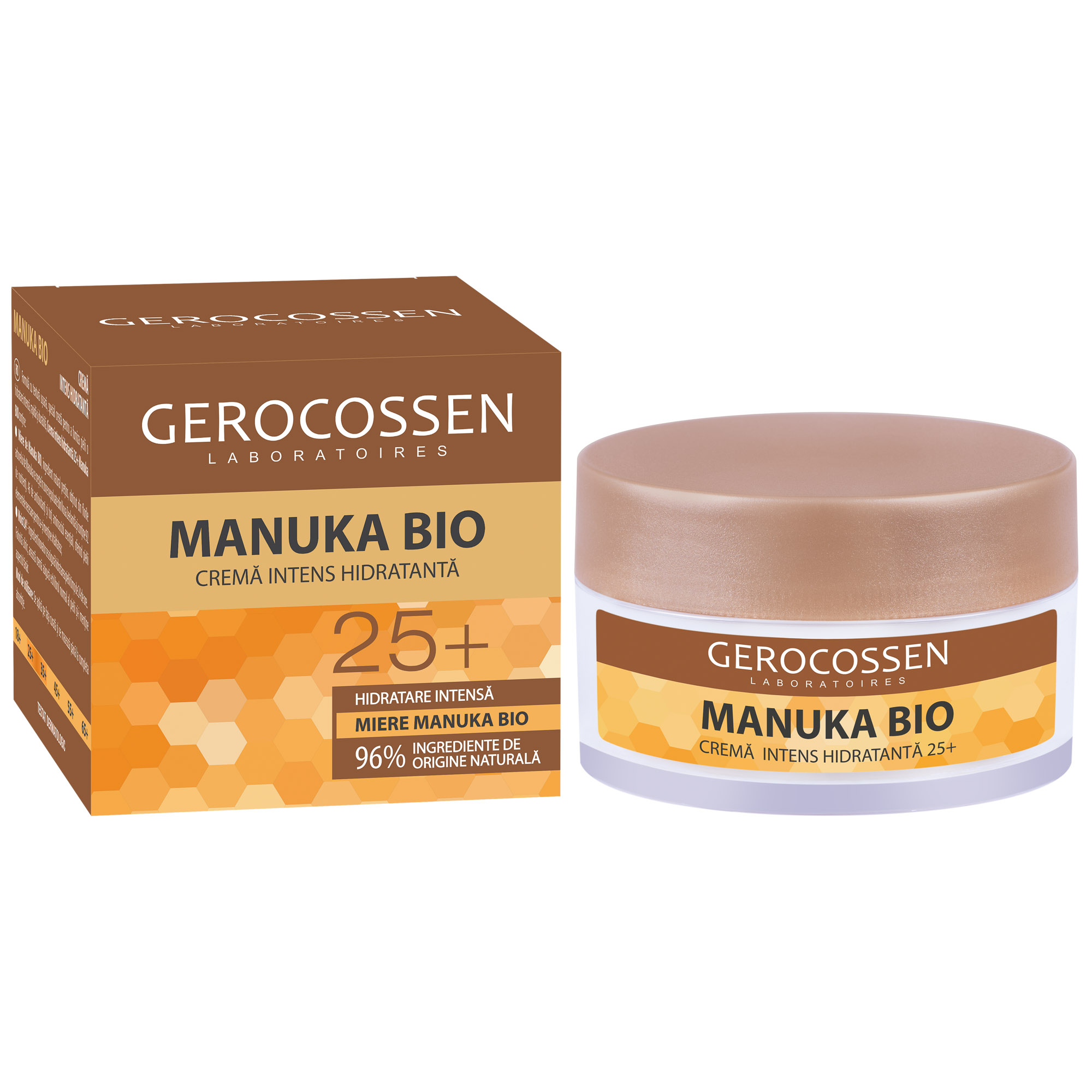 Crema intens hidratanta 25+ Manuka Bio, 50 ml, Gerocossen