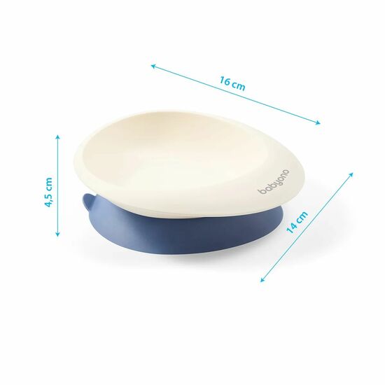 Set castron si lingurita, Albastru, Babyono 491765