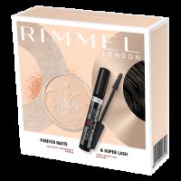 Set mascara Extra Super Lash + Pudra Stay Matte 001 Transparent, Rimmel London
