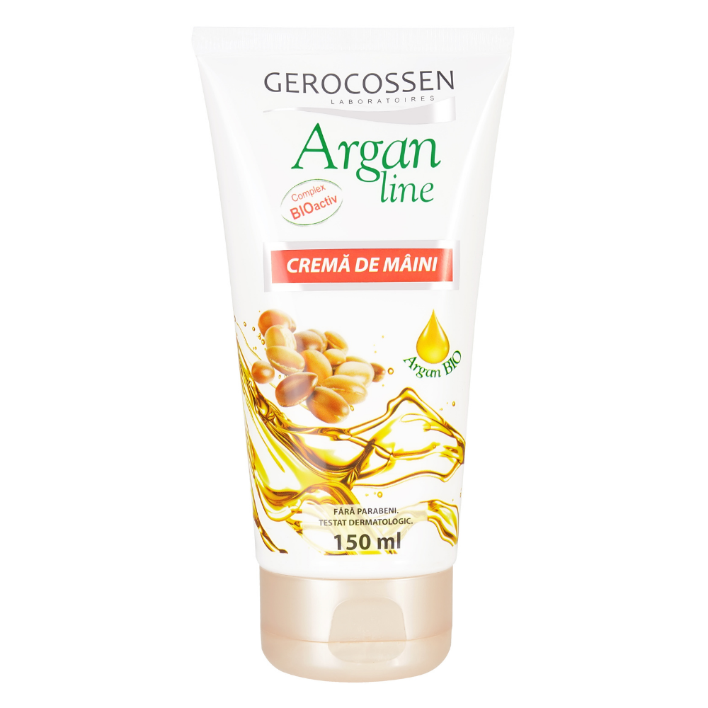 Crema de maini hidratanta Argan Line, 150 ml, Gerocossen