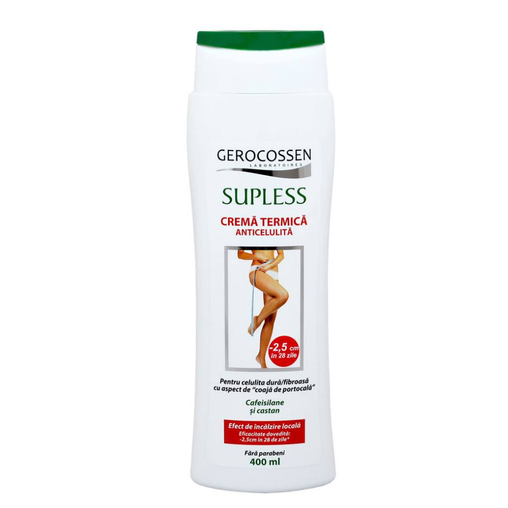 Crema termica anticelulita Supless, 400 ml, Gerocossen