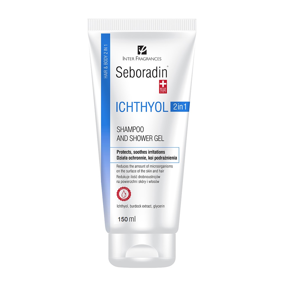 Sampon si Gel de dus, Ichthyol 2 in 1, 150 ml, Seboradin