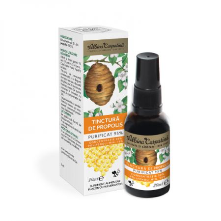 Tinctura de propolis purificat 95%, min 15% polifenoli