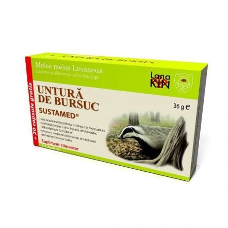 Untura de bursuc, 100+ 20 capsule, Sustamed