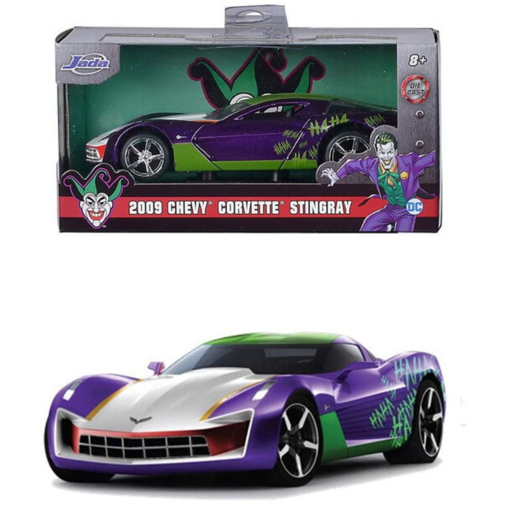 Masinuta metalica Joker 2009 Chevy Corvette Stingray, +8 ani, Jada