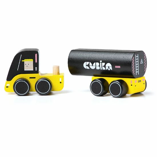 Jucarie din lemn Tank Truck, Cubika 492118