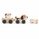 Jucarie din lemn Puppy Family, Cubika 492171