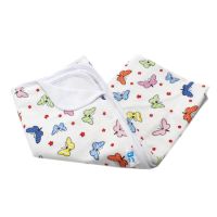 Paturica bumbac, 95X75 cm, Fluturasi multicolori, Baltic Bebe