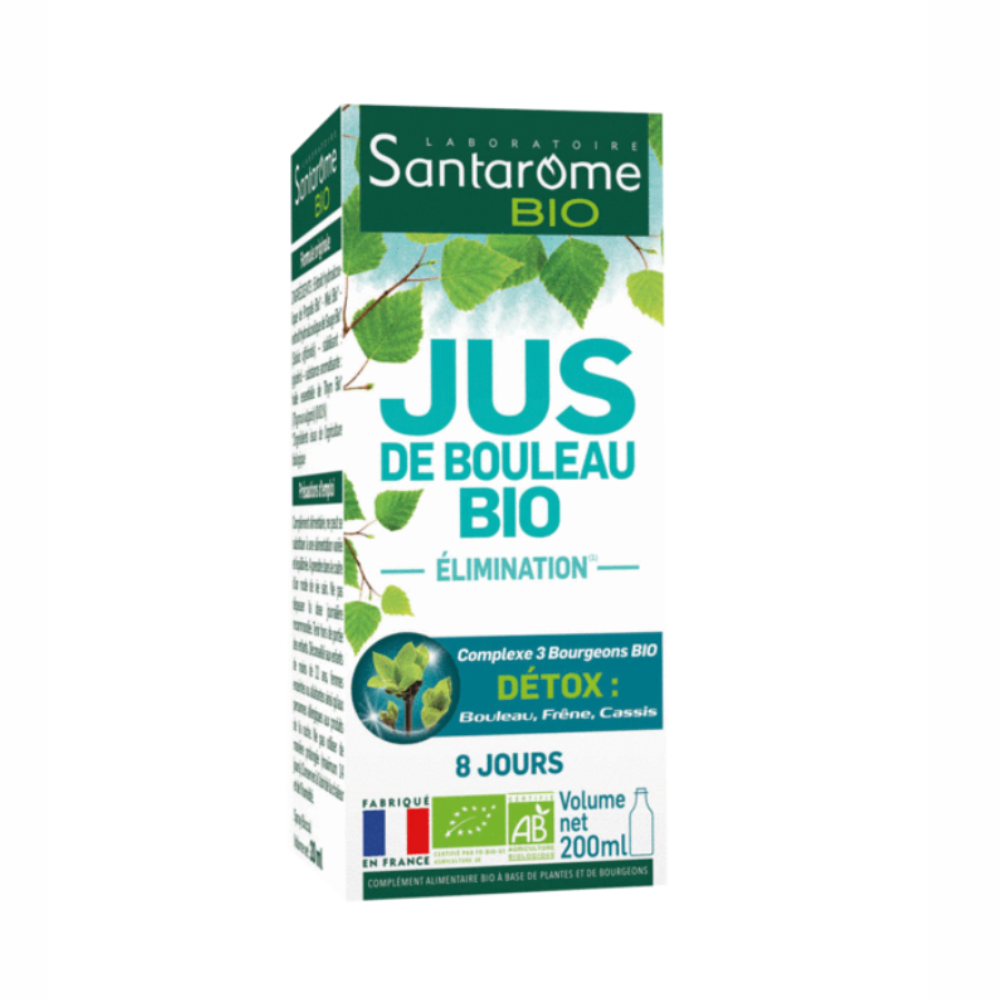 Suc de mesteacan Bio, 200 ml, Santarome