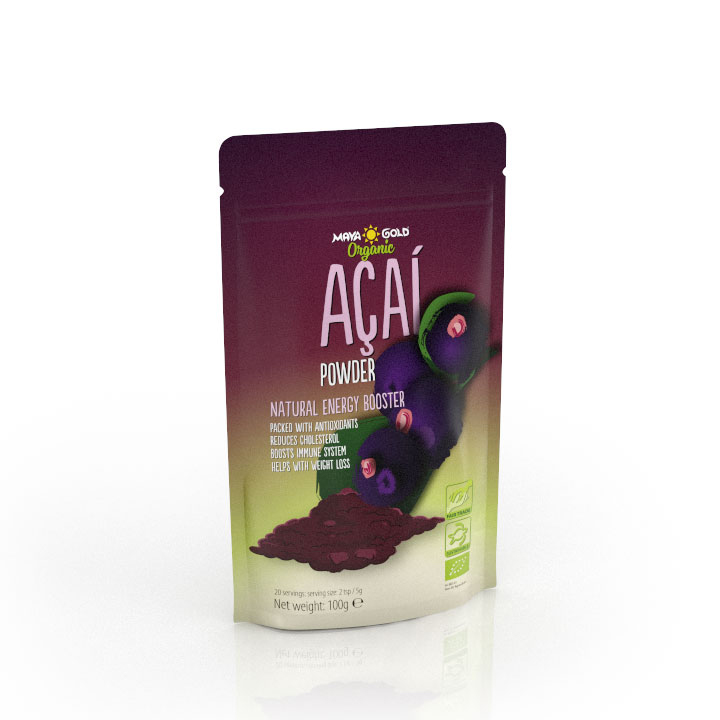 Acai pulbere Bio, 100g, Maya Gold