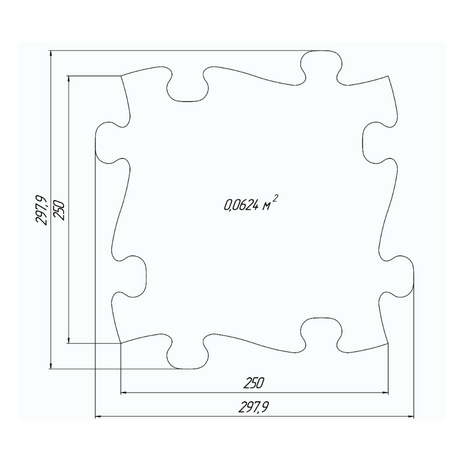 Covoras ortopedic senzorial puzzle, +3 ani, Muffik 492403
