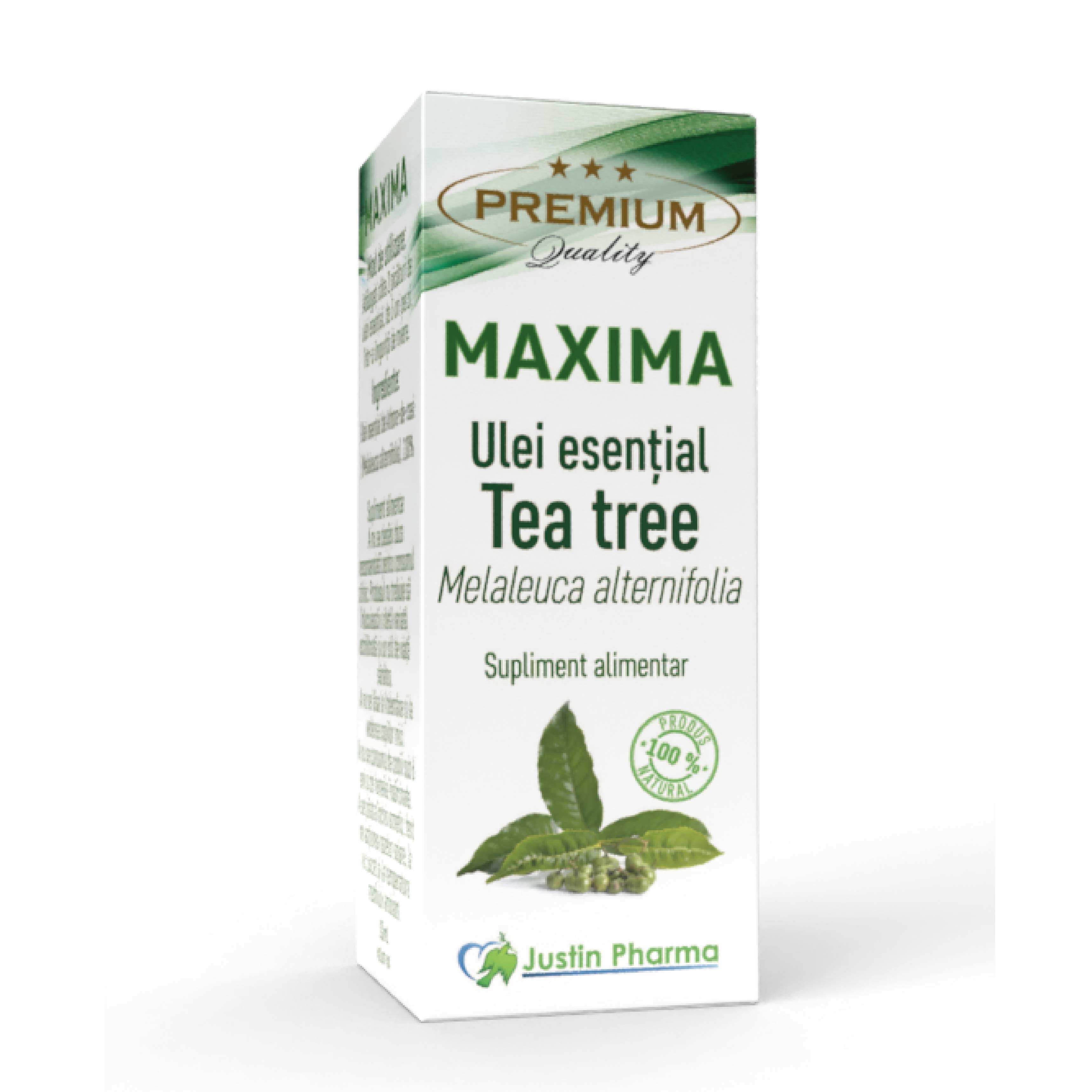 Ulei esential de Tea Tree, Maxima, 10 ml, Justin Pharma