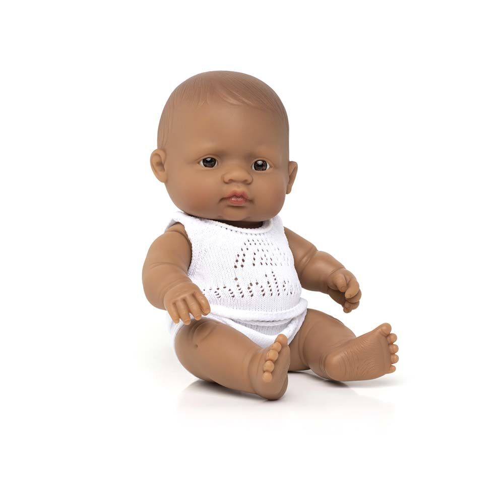 Papusa Baby Lationamerican Baiat, +10 luni. 21 cm, Miniland