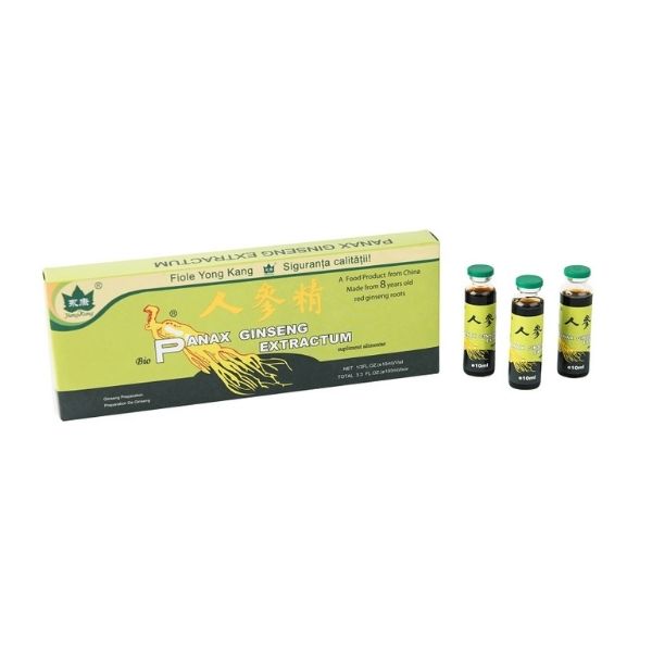 Panax Ginseng extractum, 10 fiole x 10 ml, Yongkang