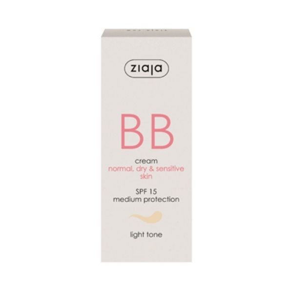 Crema BB cu SPF15 nuanta deschisa pentru ten normal uscat, 50 ml, Ziaja 