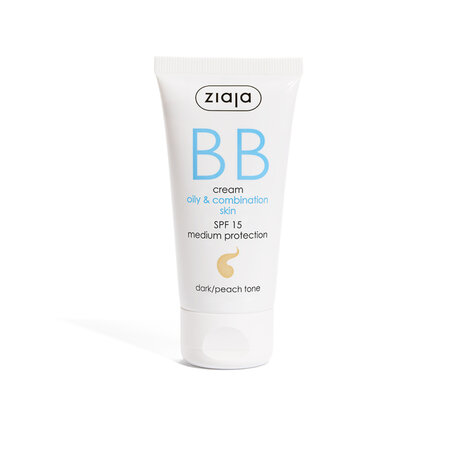 Crema BB pentru ten gras si mixt SPF 15, Dark, 50ml, Ziaja 694283
