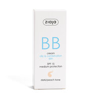 Crema BB pentru ten gras si mixt SPF 15, Dark, 50ml, Ziaja