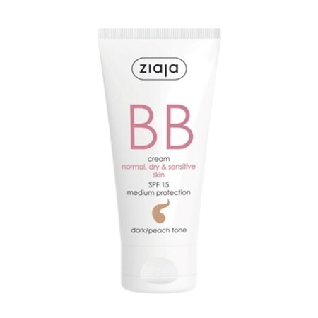 Crema BB cu SPF 15 nuanta dark pentru ten normal uscat, 50 ml, Ziaja 492766