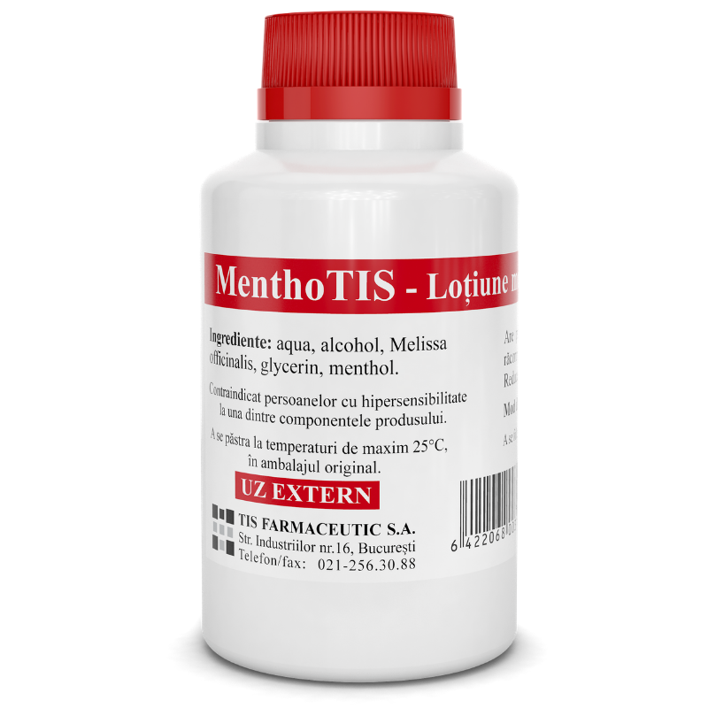 Lotiune mentolata 1%, 100 ml, Tis Farmaceutic