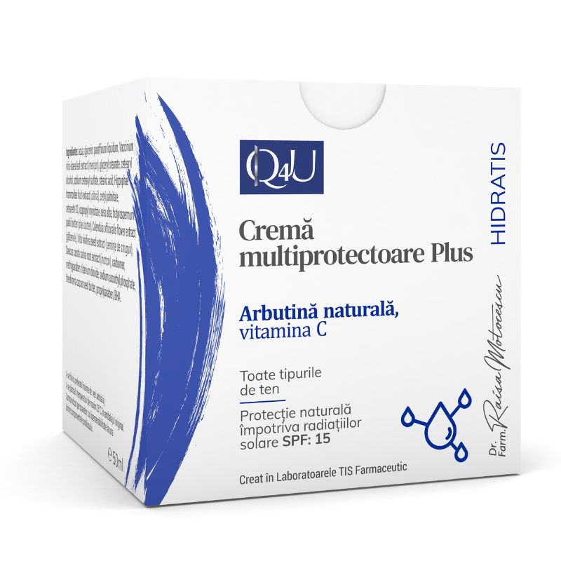 Crema multiprotectoare plus Q4U, 50 ml, Tis Framaceutic