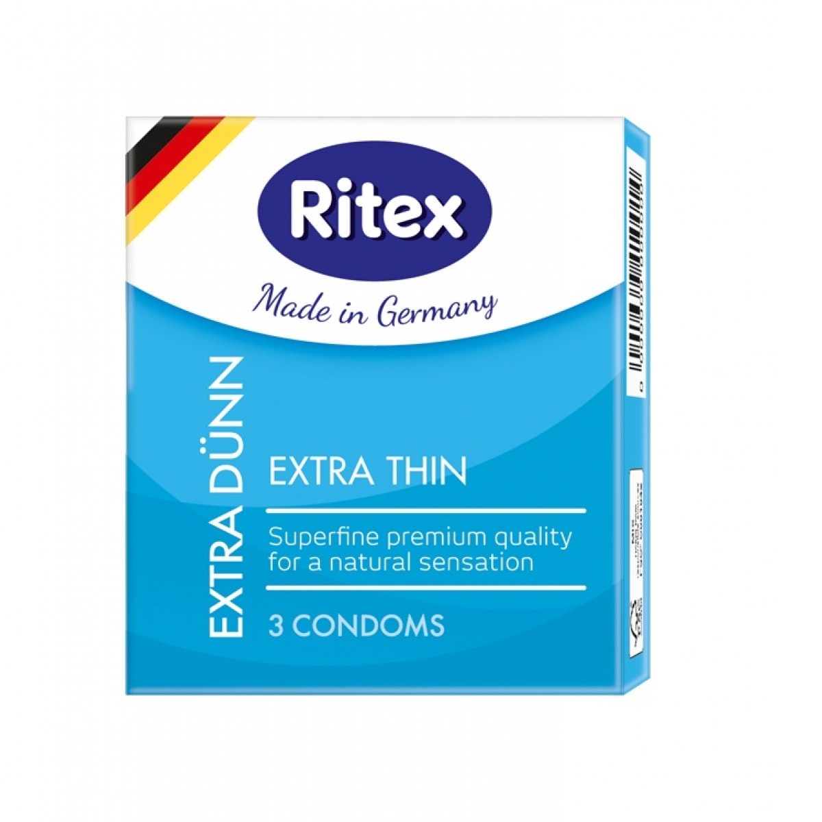 Prezervative Extra Thin, 3 bucati, Ritex