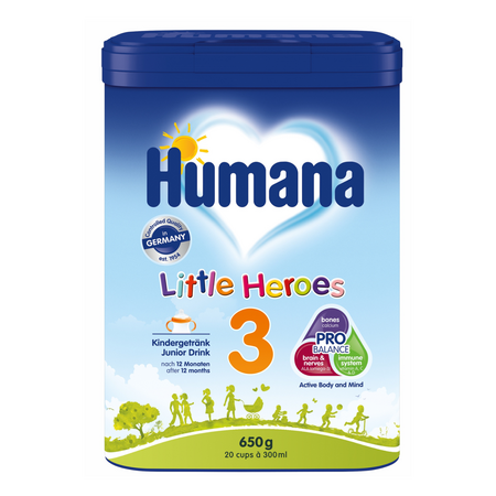 Formula de lapte pentru copii Little Heroes 3 Probalance, 650 g, +12 luni, Humana