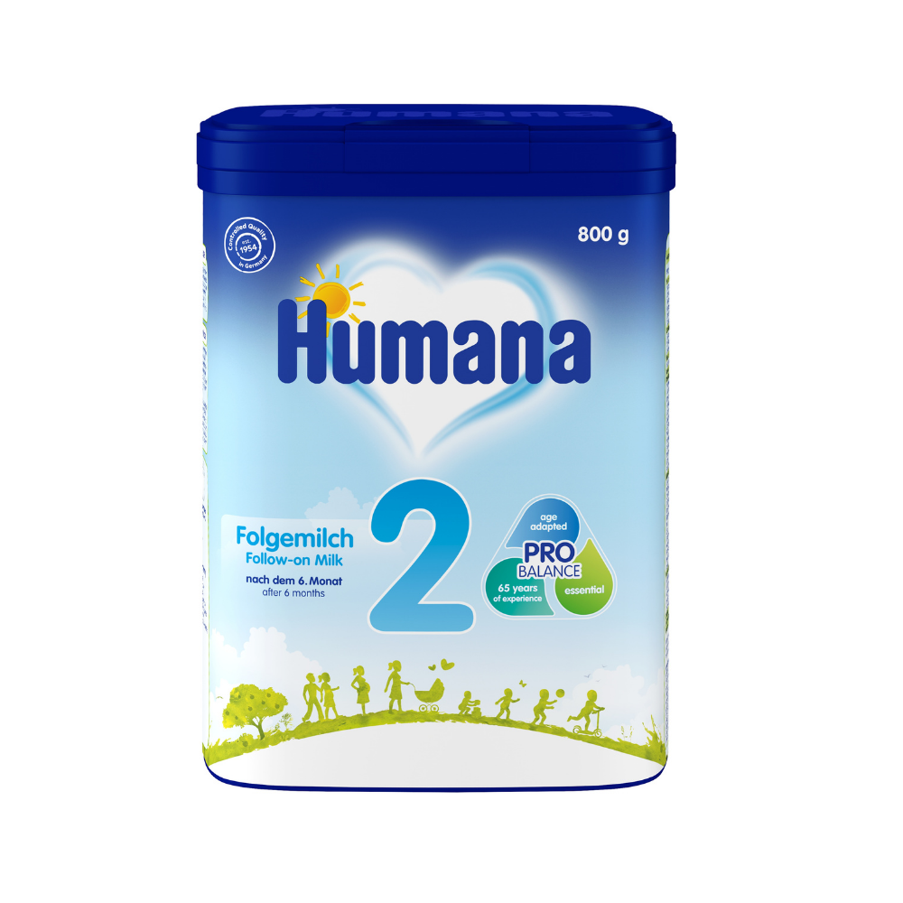 Formula de lapte de continuare 2, +6 luni, 800 g, Humana