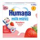 Iaurt cu capsuni Milk Minis, 8 luni+, 4 x 100 g, Humana 639736