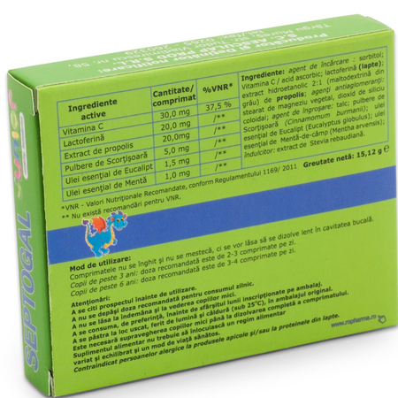 Septogal Junior, 24 comprimate de supt, Aesculap 766035