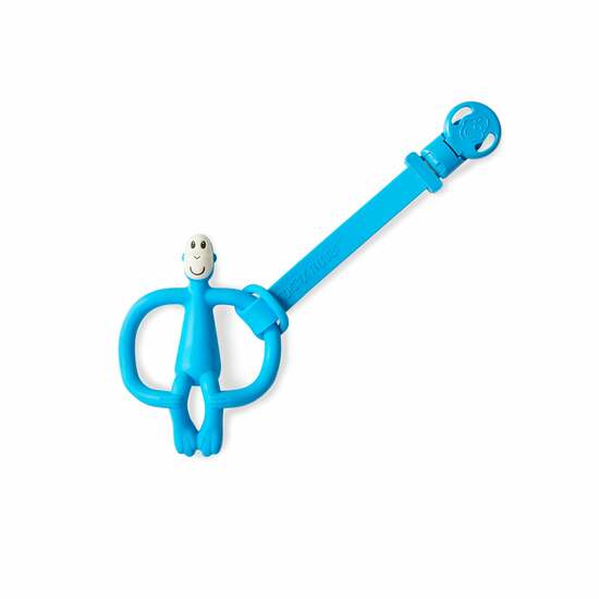 Set snur din silicon 19 cm Maimutica, Verde si Albastru, 2 buc, Matchstick Monkey 492972