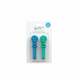 Set snur din silicon 19 cm Maimutica, Verde si Albastru, 2 buc, Matchstick Monkey 492973