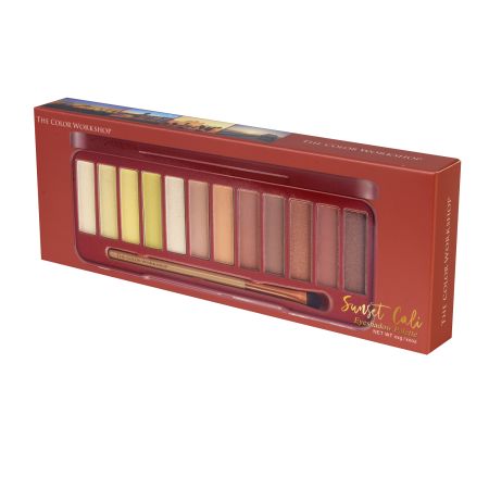 Paleta farduri pentru pleoape Sunset In Cali, 12G, The Color Workshop 449198